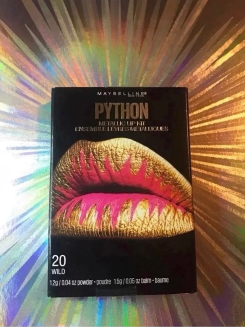 Maybelline Python Metallic Hot Pink Gold Lip Kit
